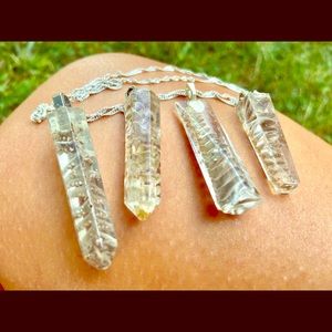 Real fern Real Silver resin HANDMADE necklace!